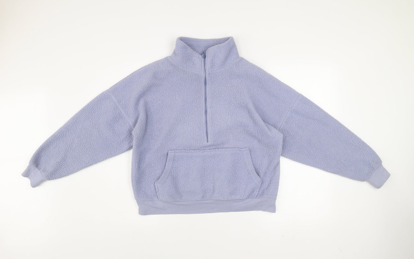 Dunnes Stores Women Blue Small 1/2 Zip Fleece Sweatshirt