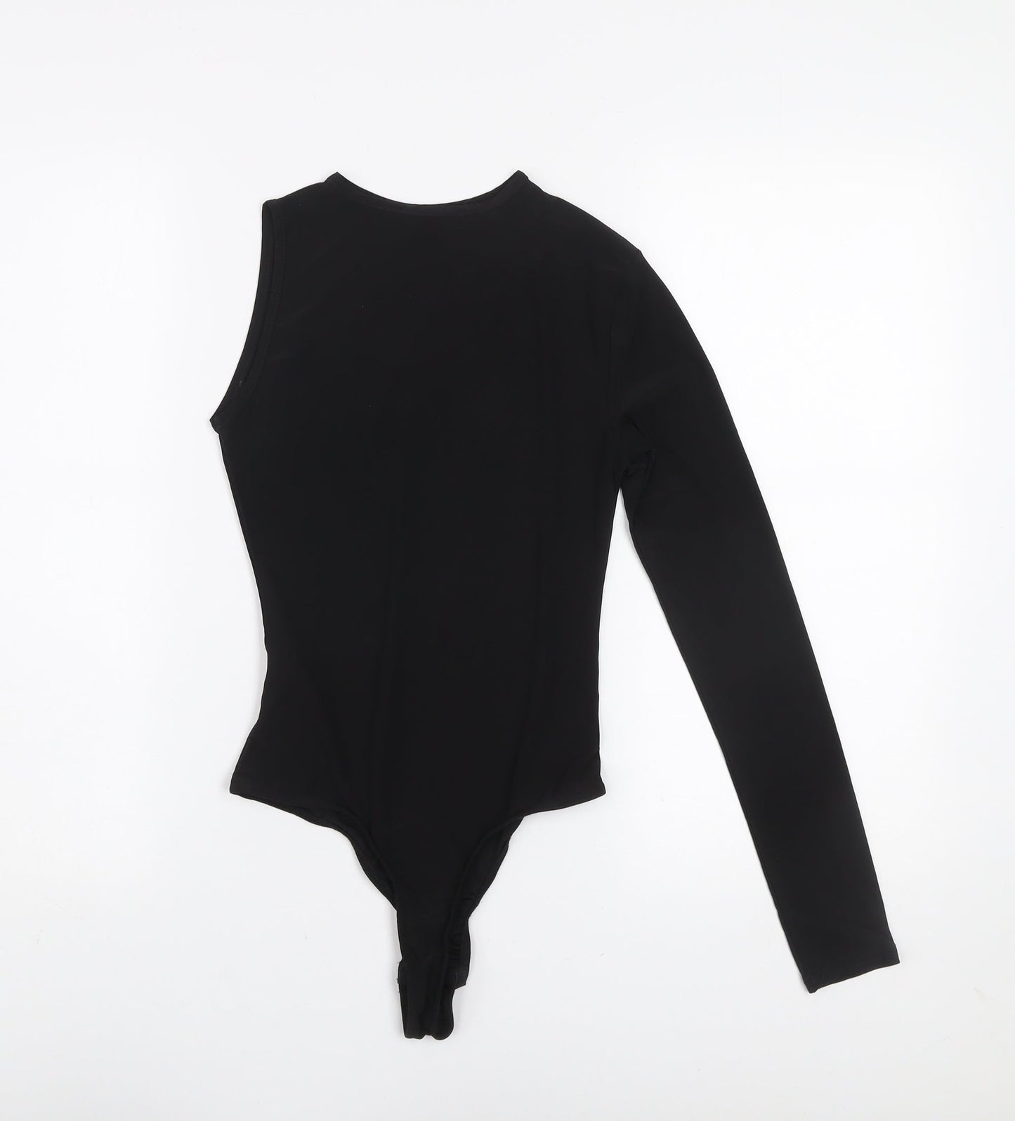 Boohoo Womens Black Long Sleeve Slim Fit Crew Neck Bodysuit UK 8
