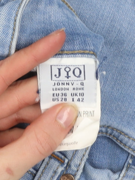 Jonny-Q Women Blue Size 10 Straight Leg Light Wash Jeans