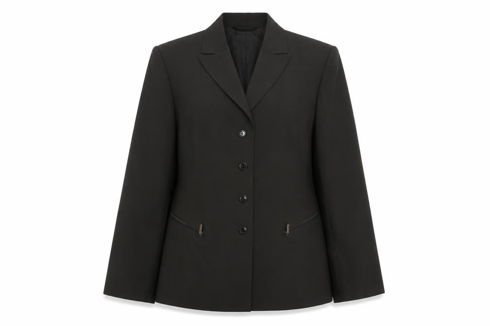 Marcona Women's Black Size 14 Lined Single-Breasted Blazer