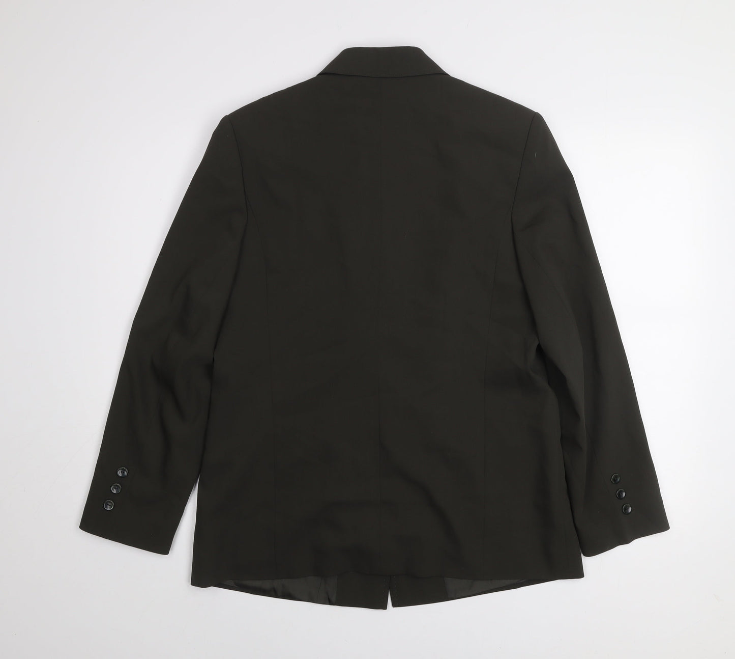 Marcona Women's Black Size 14 Lined Single-Breasted Blazer