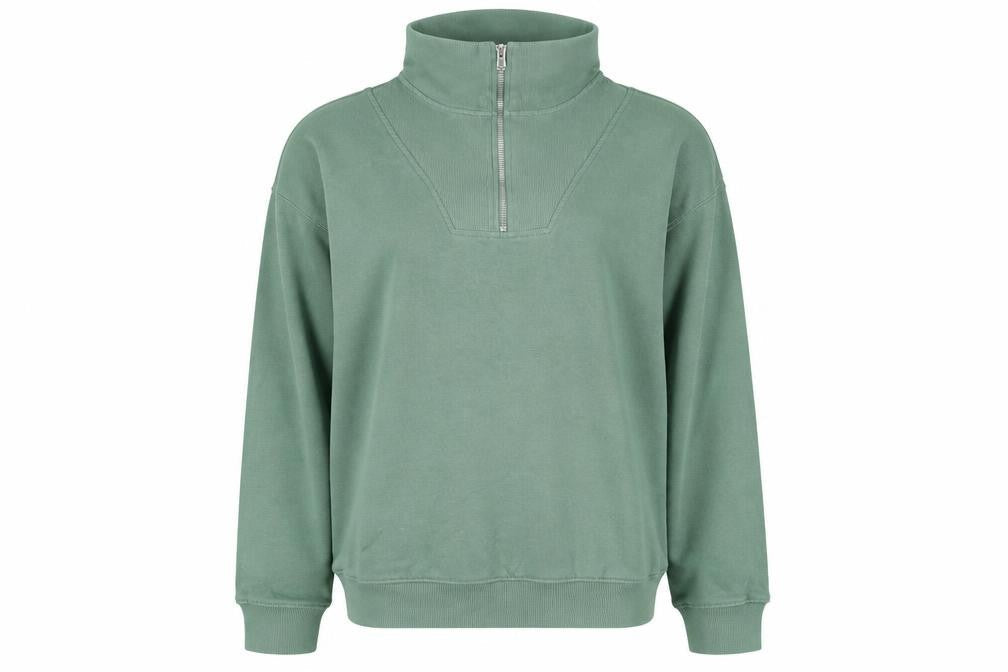 Dunnes Women’s Green 1/2 Zip Pullover Sweatshirt UK 14