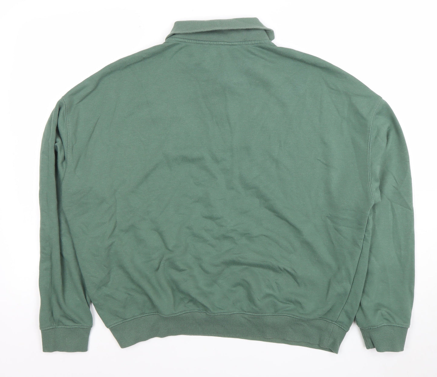 Dunnes Stores Women’s Green 1/2 Zip Pullover Sweatshirt UK 14