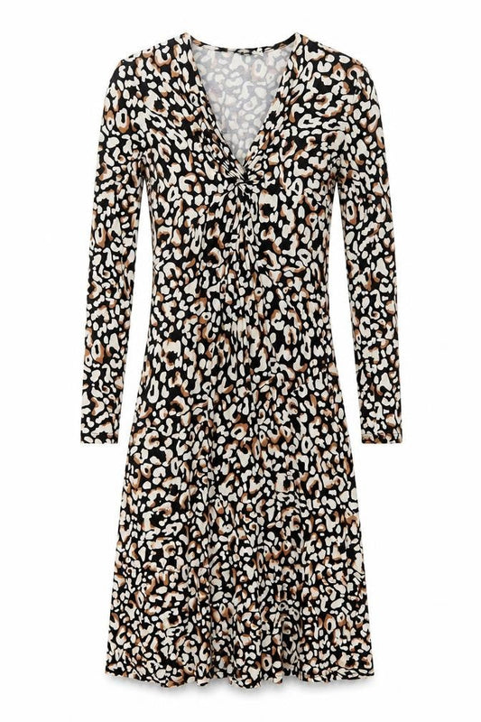 Primark Women's Multicoloured Animal Print Bodycon Midi Dress Size S