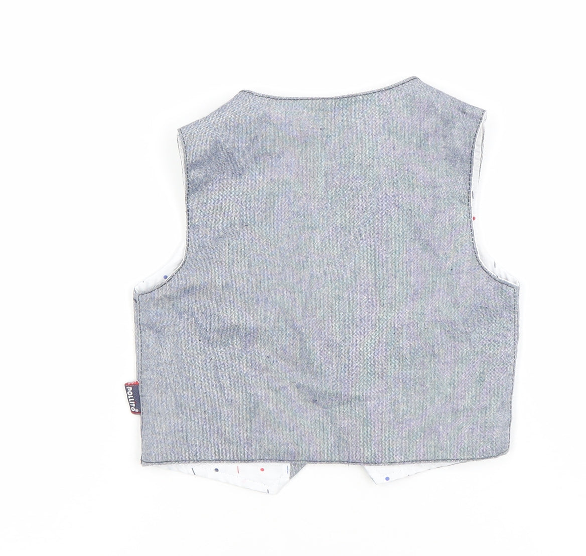 Politto Boys Grey Striped Waistcoat 4 Years Formal Wedding Suit Vest