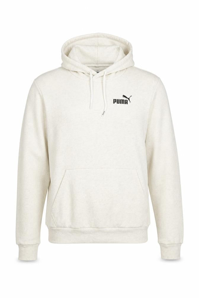 Puma Men's Ivory Pullover Hoodie Small Regular Fit Fleece