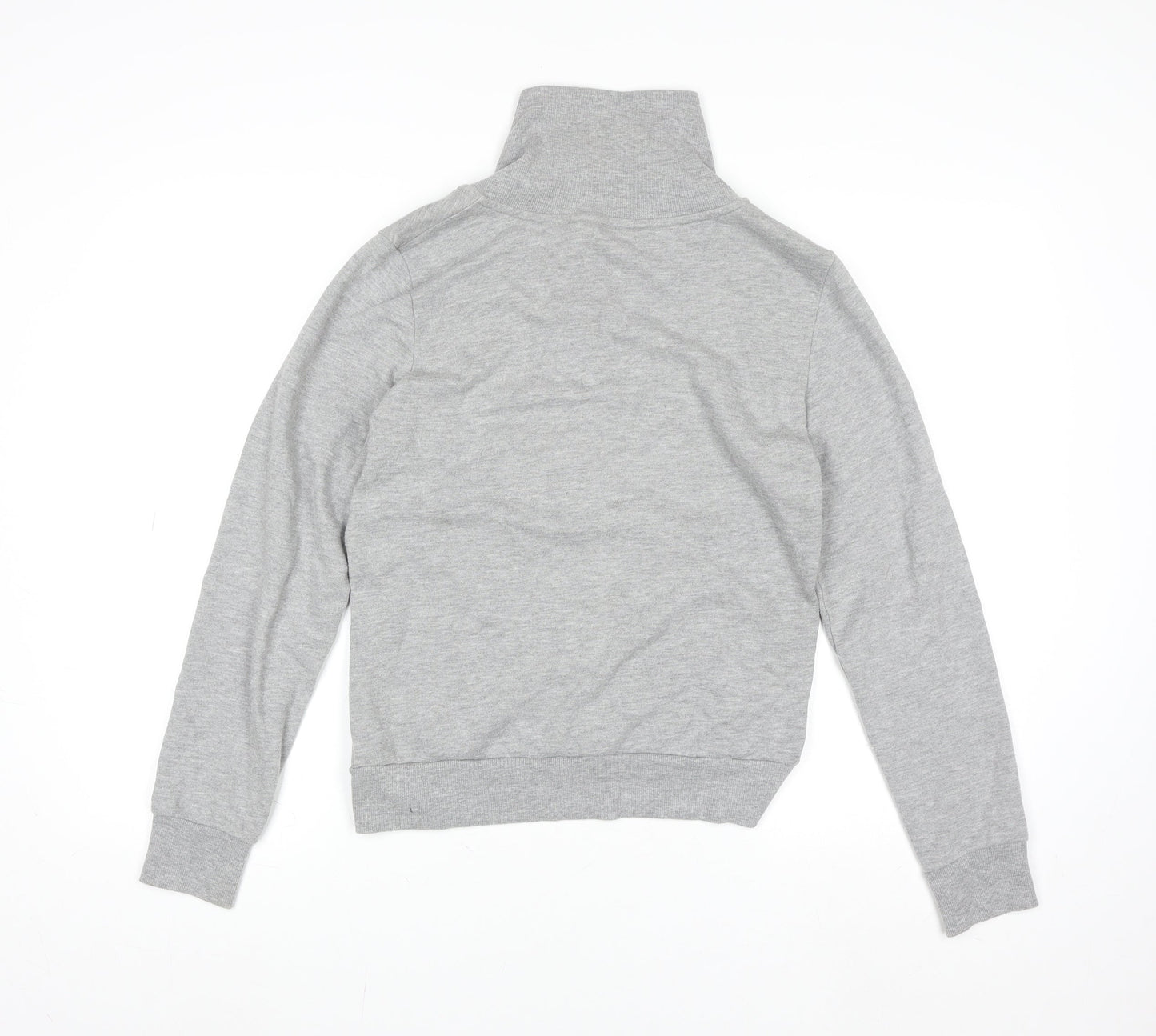 ONLY Women's Grey Henny High Neck Sweat Jacket Size M Casual Activewear
