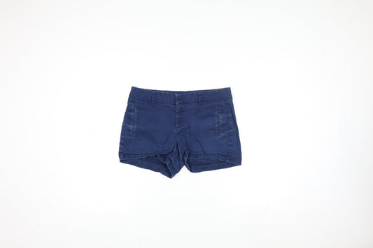 a.n.a A New Approach Women Blue Size 6 Twill Chino Shorts Stretch Casual