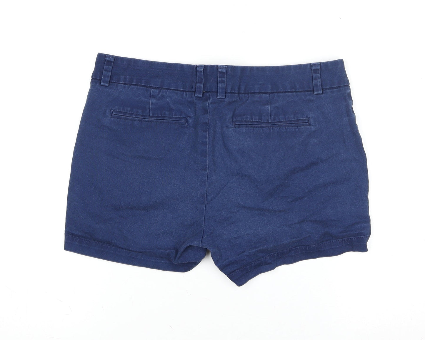 a.n.a A New Approach Women Blue Size 6 Twill Chino Shorts Stretch Casual