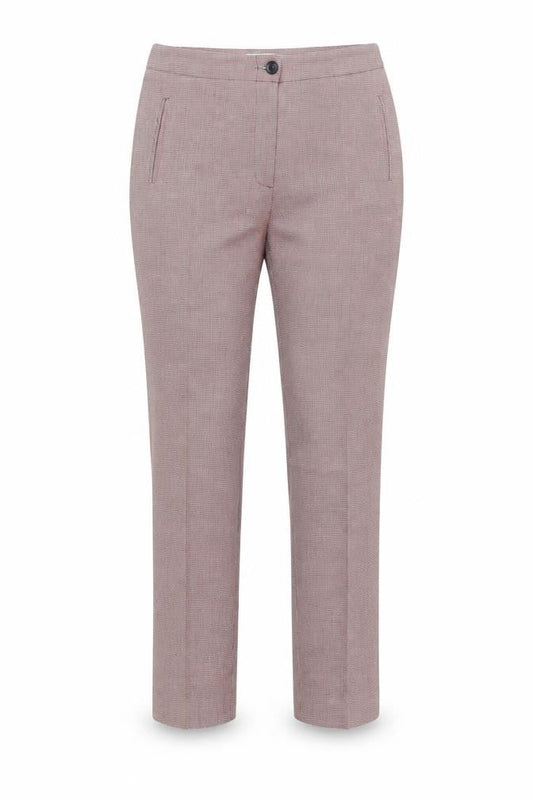 Carolyn Donnelly The Edit Womens Multicoloured Check Cropped Slim Trousers UK 12