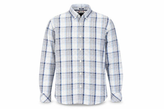 Tommy Hilfiger Denim Men's Blue Checked Slim Fit Shirt Size L