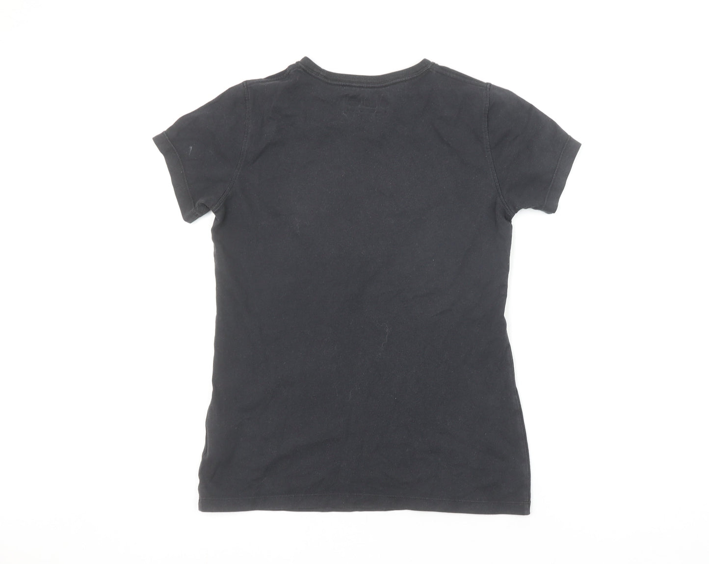 New Balance Womens Black XS Logo Sports T-Shirt