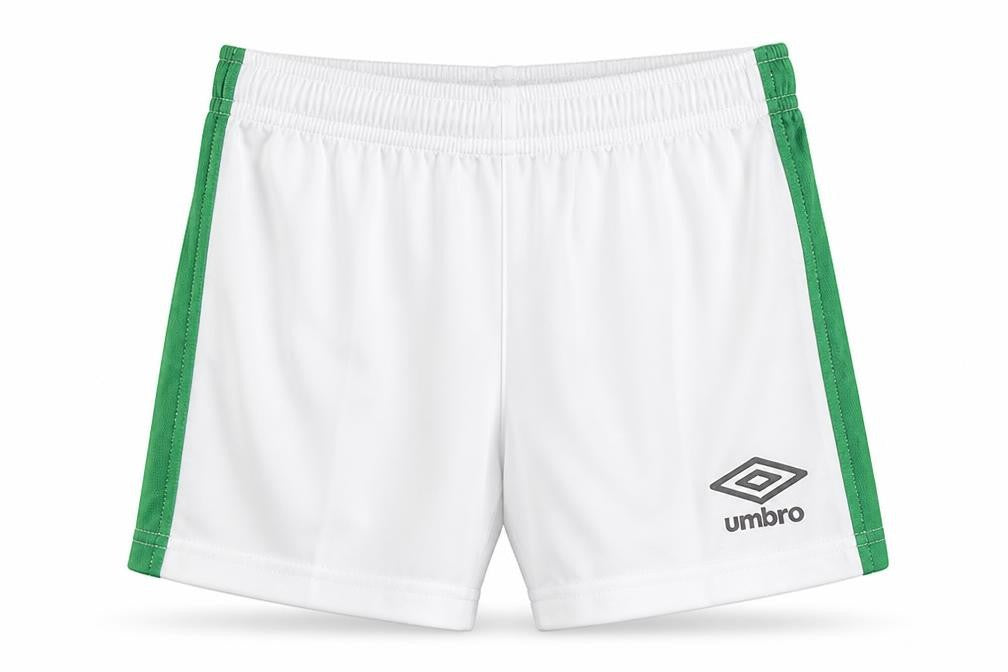 Umbro Boys White 6-7 Years Athletic Football Shorts Ireland Crest