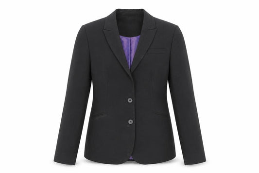 Brook Taverner Women’s Black Wool Blend Tailored Blazer Size 8R