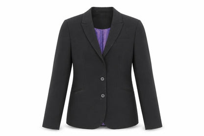 Brook Taverner Women’s Black Wool Blend Tailored Blazer Size 8R