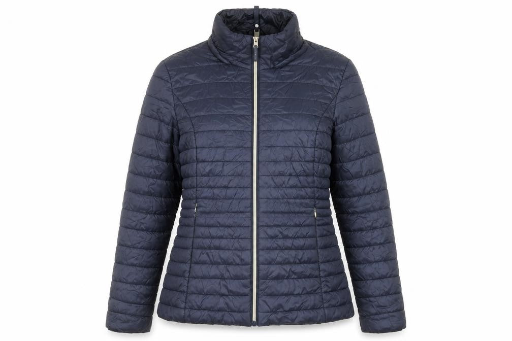 F&F Women's Navy Quilted Puffer Jacket UK 12 Lightweight Casual