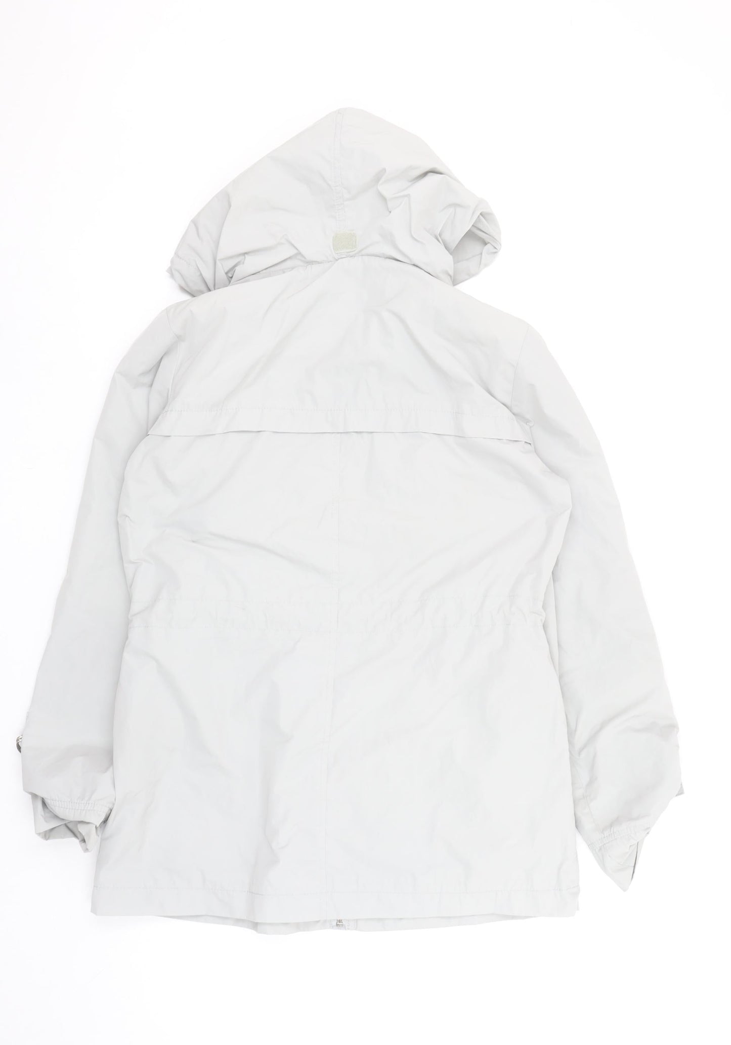 Marks and Spencer Women's Grey Hooded Parka Jacket Size 8