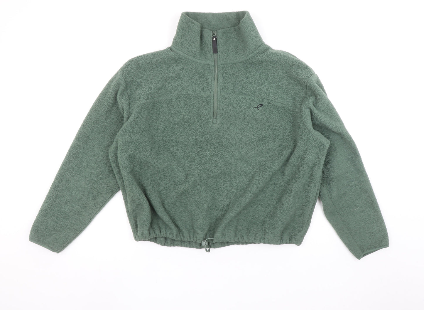Energetics Women's Green Fleece 1/2 Zip Pullover Sweatshirt M