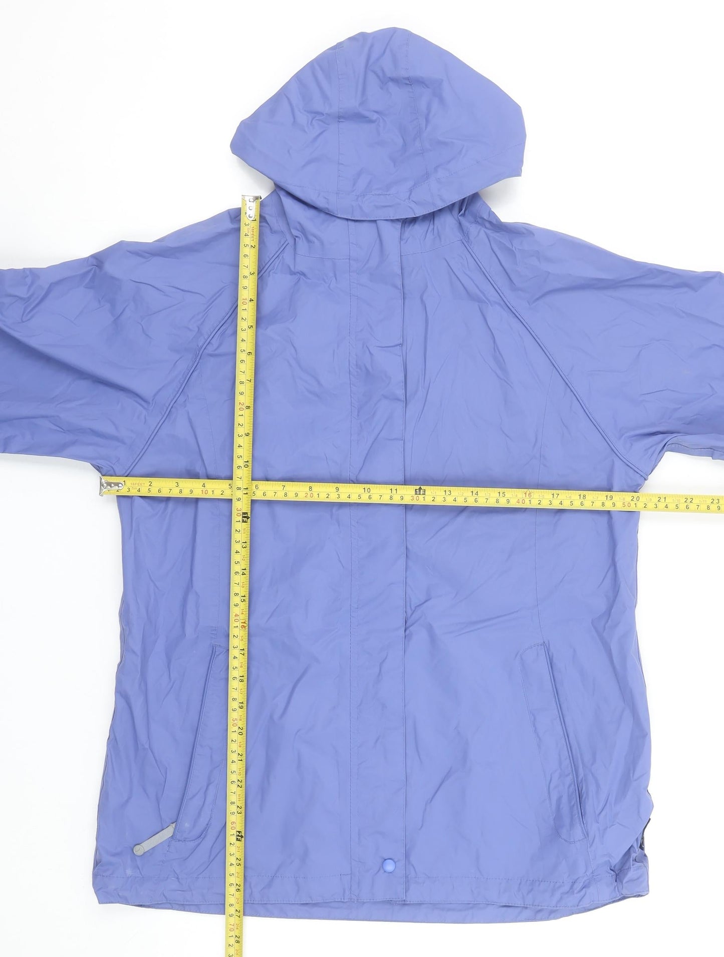 Regatta Women's Blue Waterproof Hooded Rain Jacket Size 12