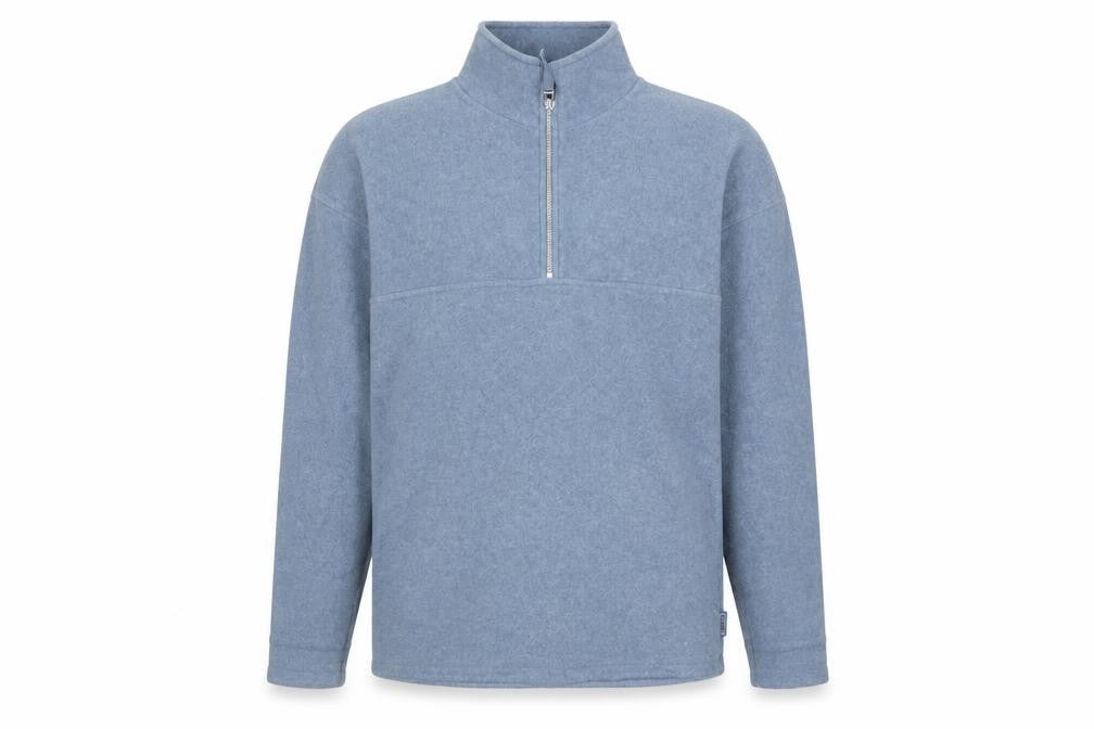 Zantos Men's Blue Fleece 1/2 Zip Pullover Sweatshirt Size S