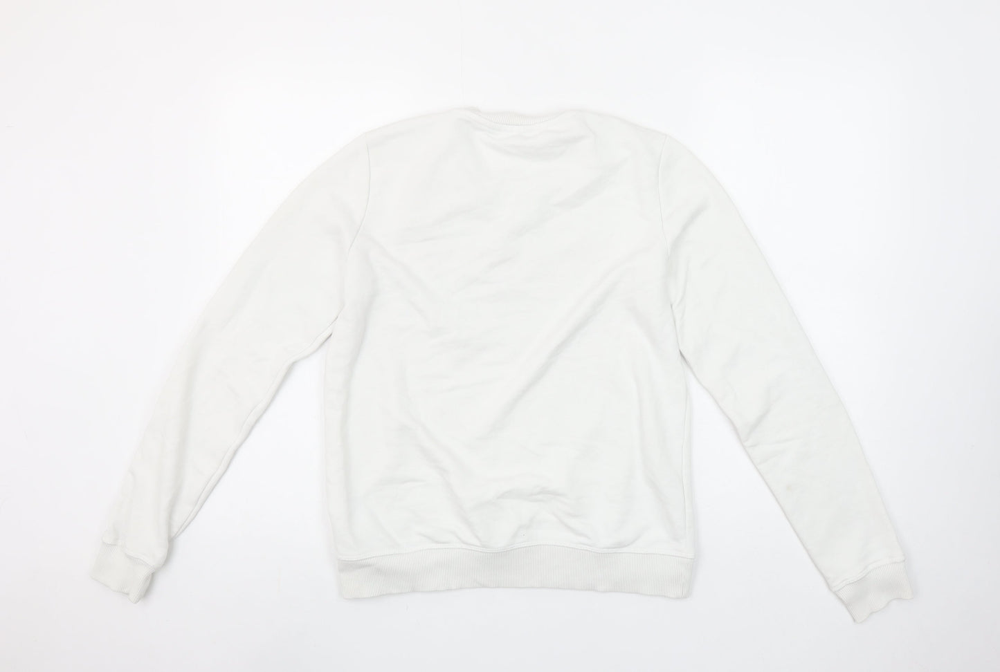 Tommy Hilfiger Women’s White Crew Neck Sweatshirt Size S Cotton Blend