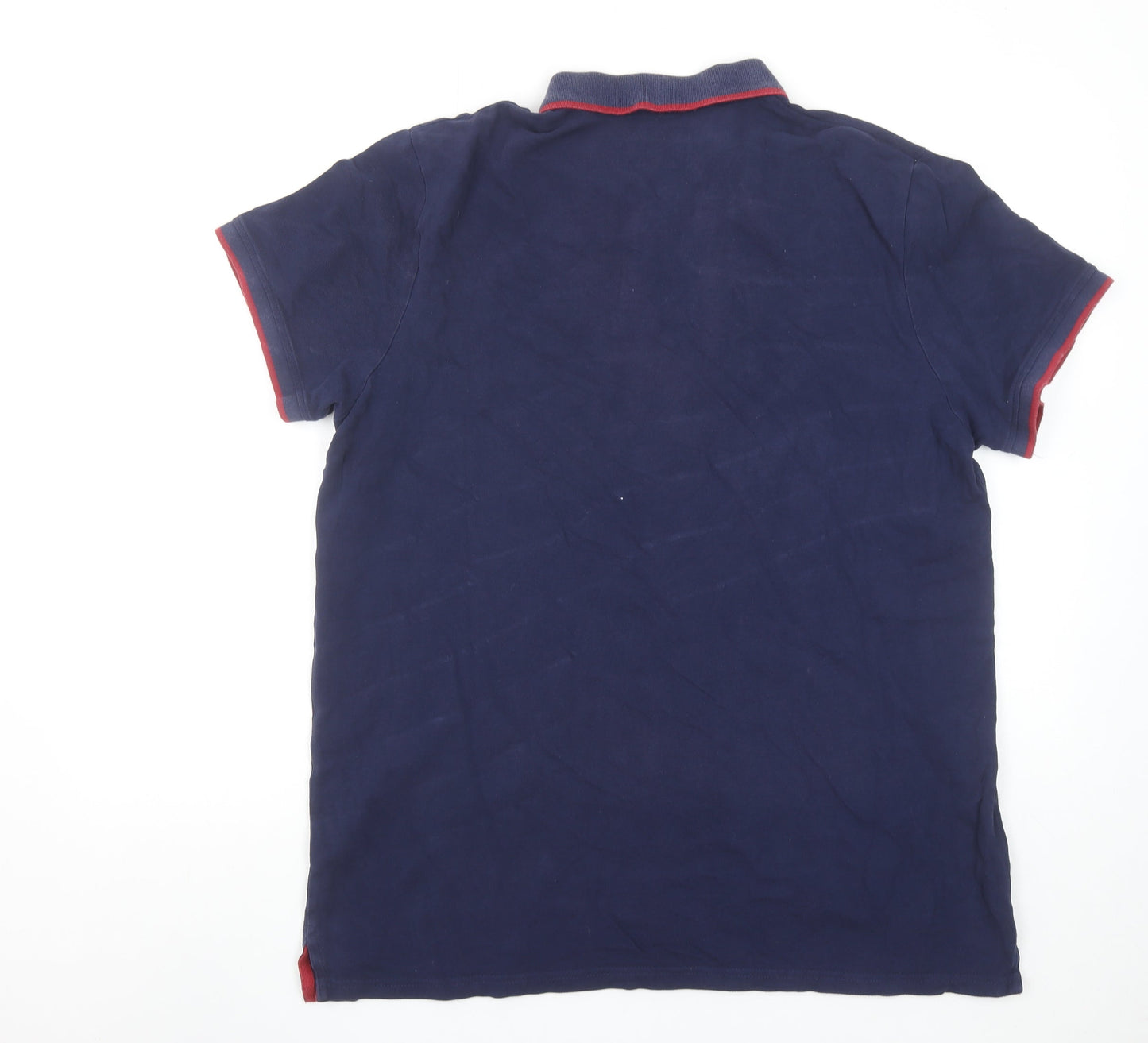 Mountain Warehouse Men's Blue XL Organic Cotton Polo Shirt