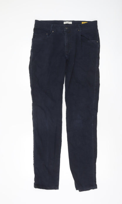 Bugatti Womens Blue Chino Trousers Size 20 Regular Fit Stretch Cotton