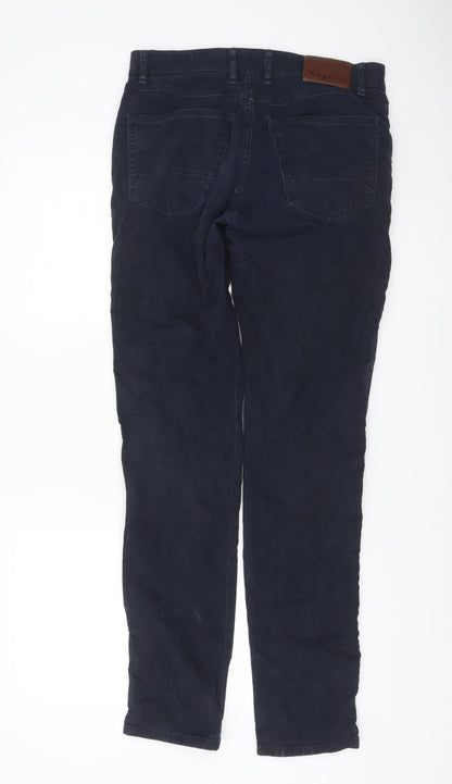 Bugatti Womens Blue Chino Trousers Size 20 Regular Fit Stretch Cotton
