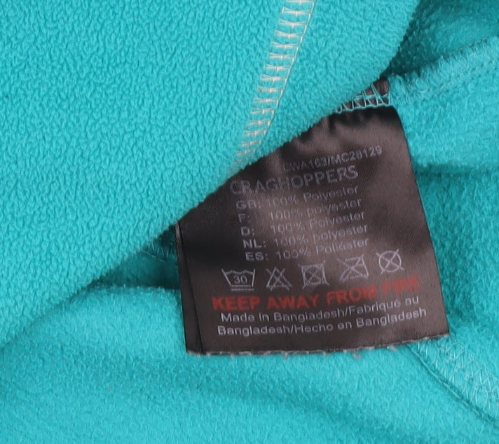 Craghoppers Women’s Turquoise 1/2 Zip Fleece Sweatshirt UK 10