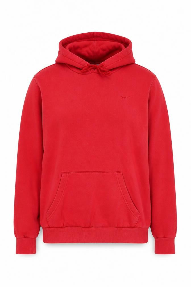 Nike Women's Red Pullover Hoodie XL Cotton Blend Casual Sweatshirt