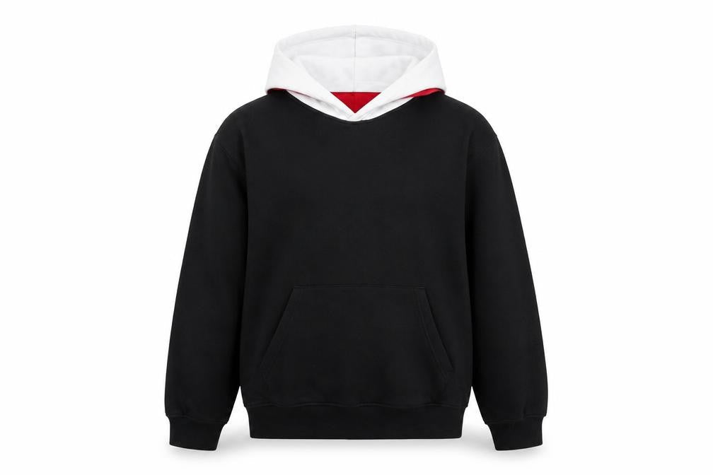 H&M Boys Black and White Pullover Hoodie Size 16 Years Cotton Blend