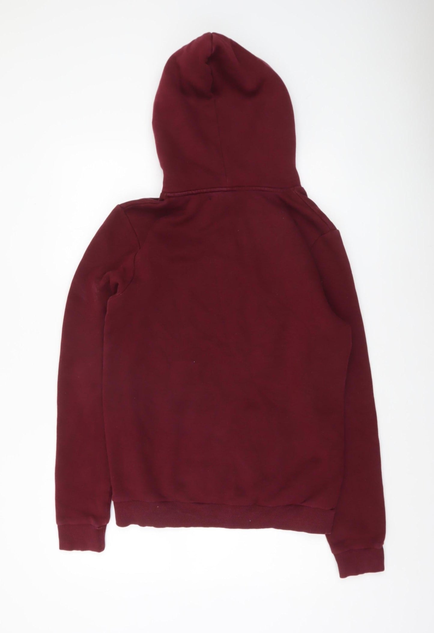 Hype Men's Red Pullover Hoodie Small Logo Graphic Print