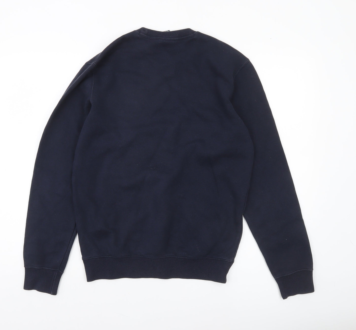 Champion Men's Blue Small Pullover Sweatshirt Logo Crew Neck Fleece
