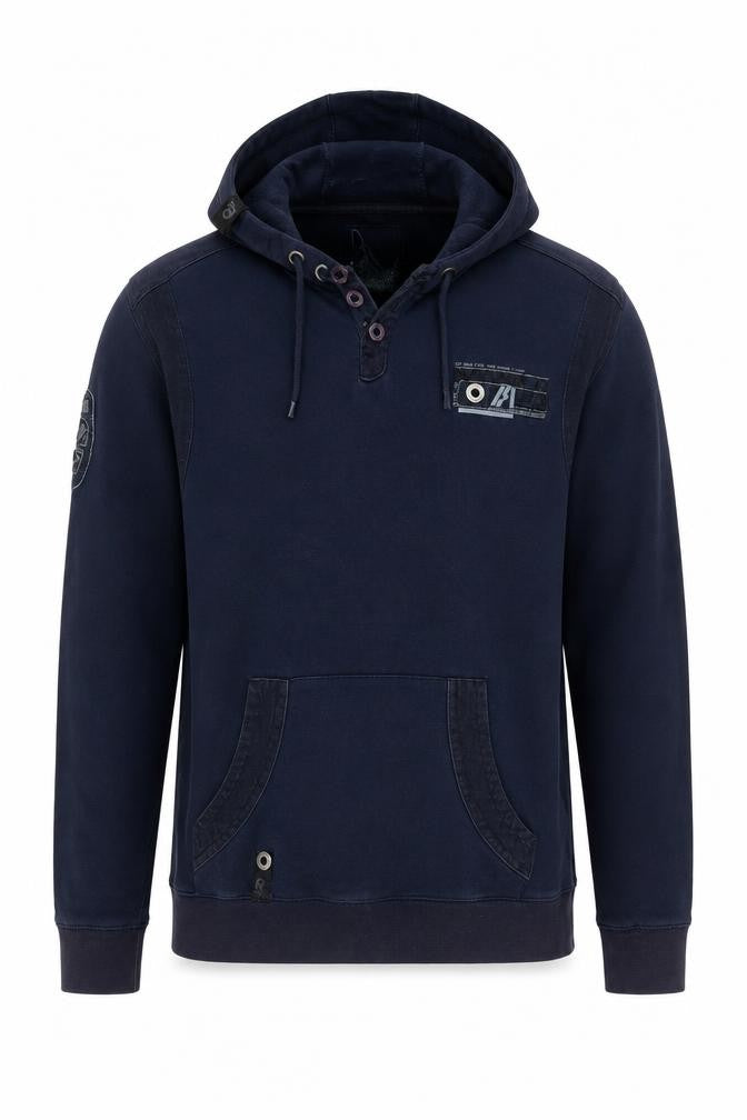Red Herring Men's Navy Blue Pullover Hoodie Size M Cotton