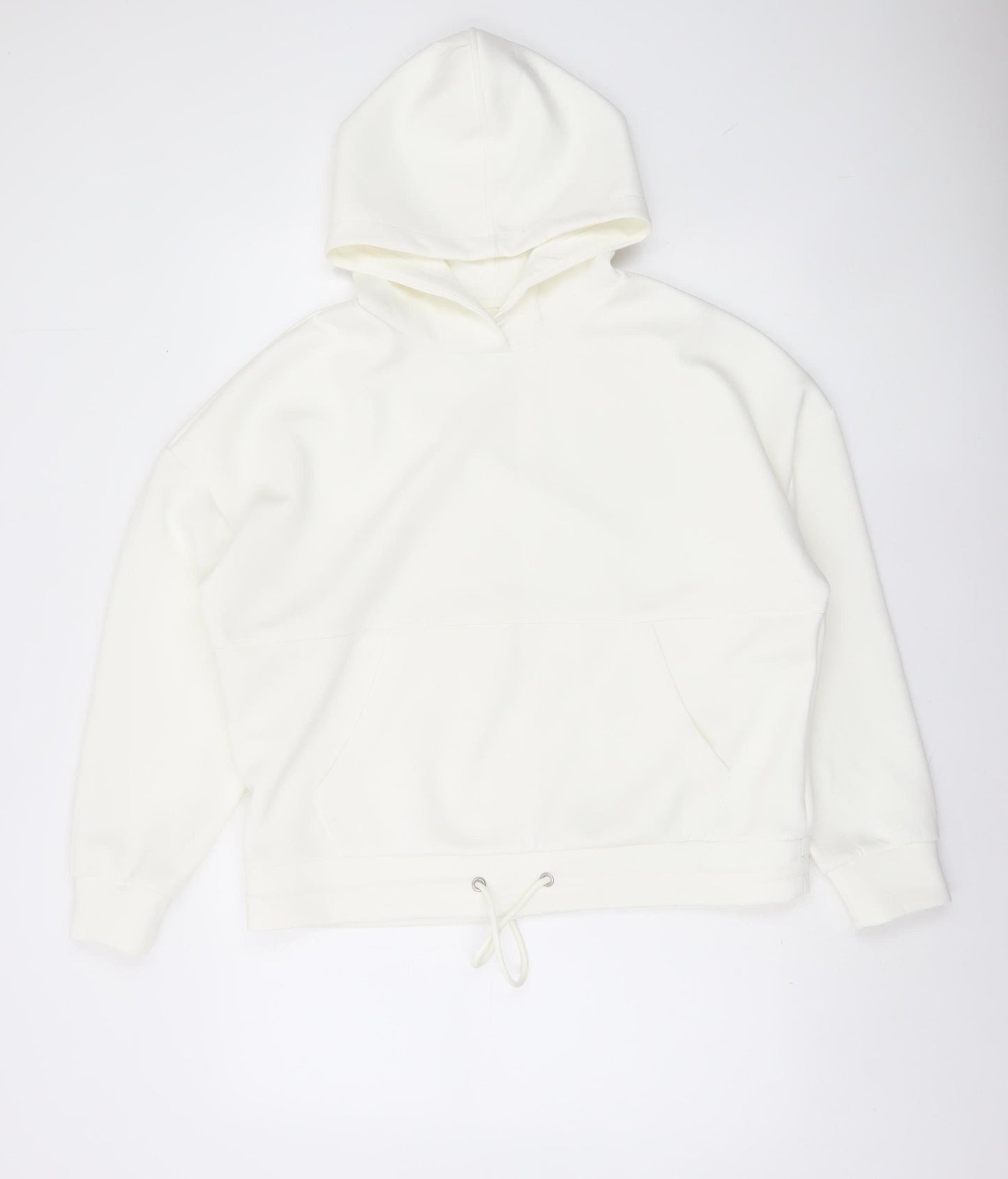 Dunnes Stores Women Cream Pullover Hoodie M Relaxed Fit