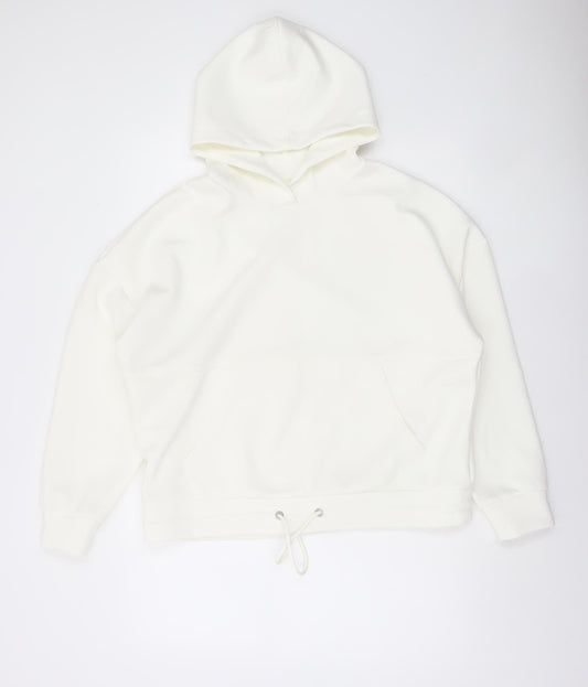 Dunnes Stores Women Cream Pullover Hoodie M Relaxed Fit