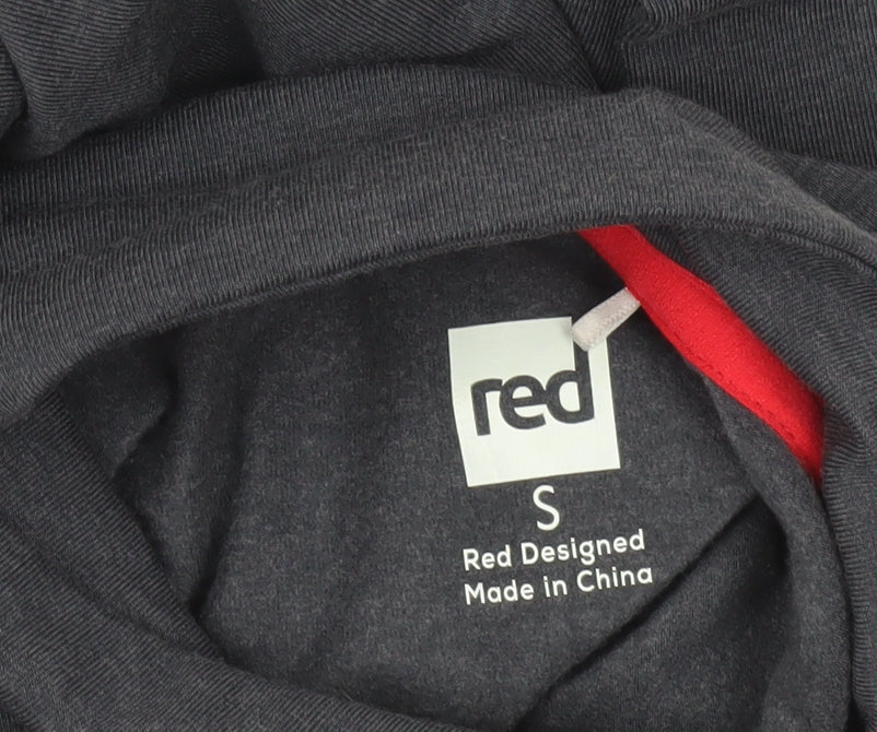 Red Original Men's Grey 1/4 Zip Pullover Sweatshirt S Regular Fit