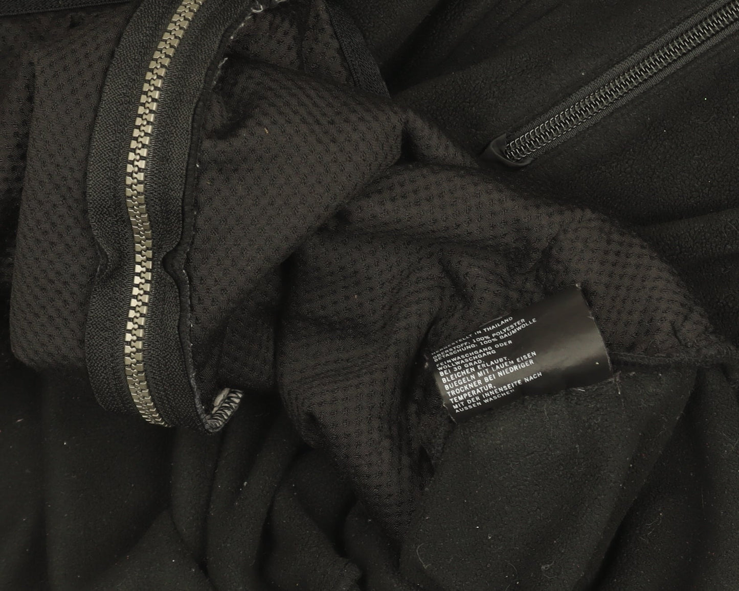 Nautica Men's Black Fleece Zip-Up Jacket Size L Regular Fit