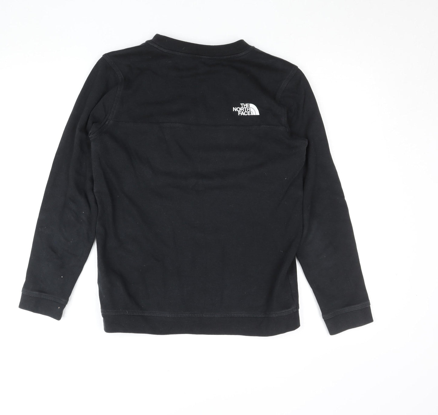 The North Face Black Cotton Crew Neck Sweatshirt Boys L