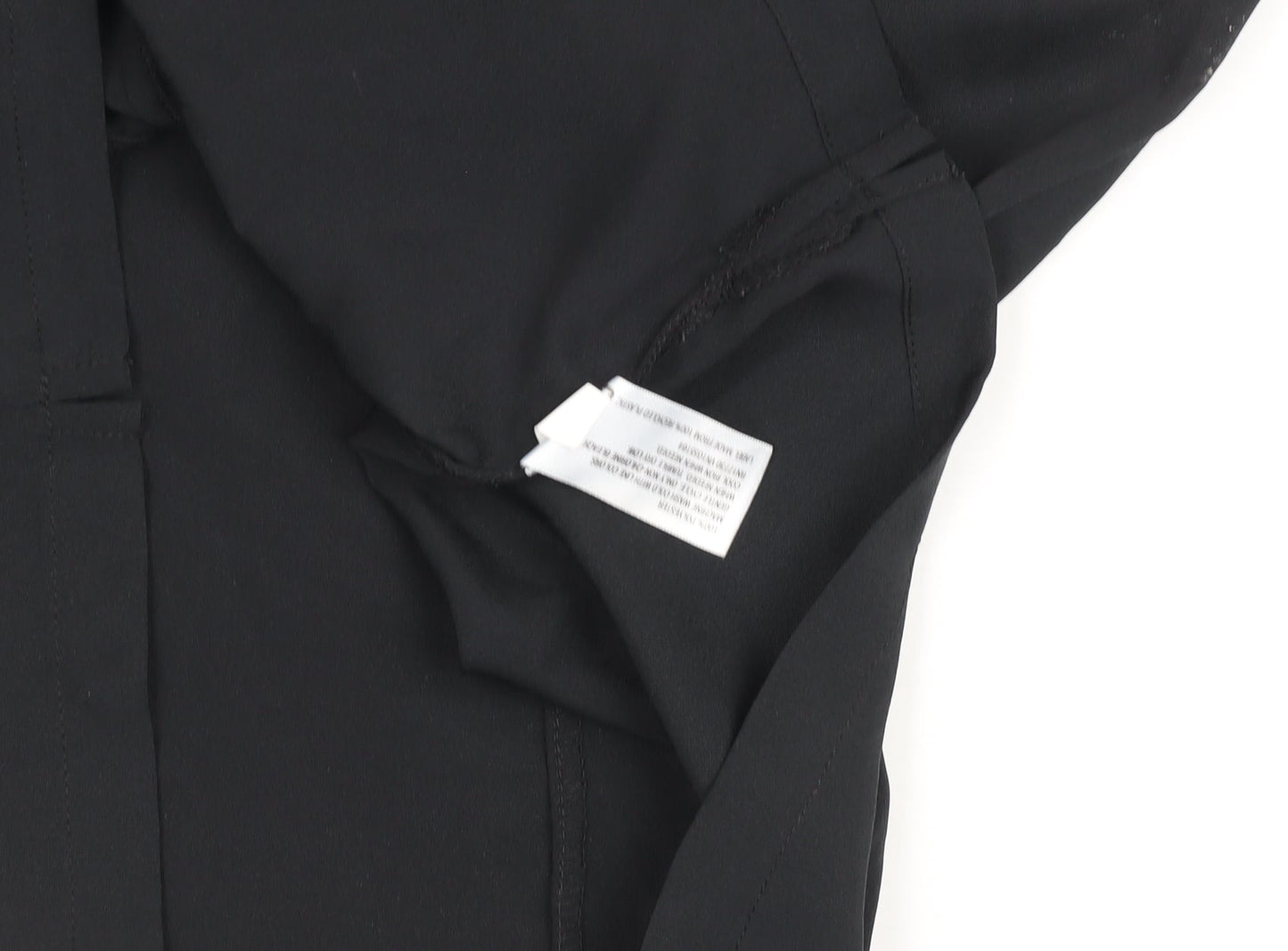 Merona Women Black Sleeveless Pleated Chiffon Blouse Size S