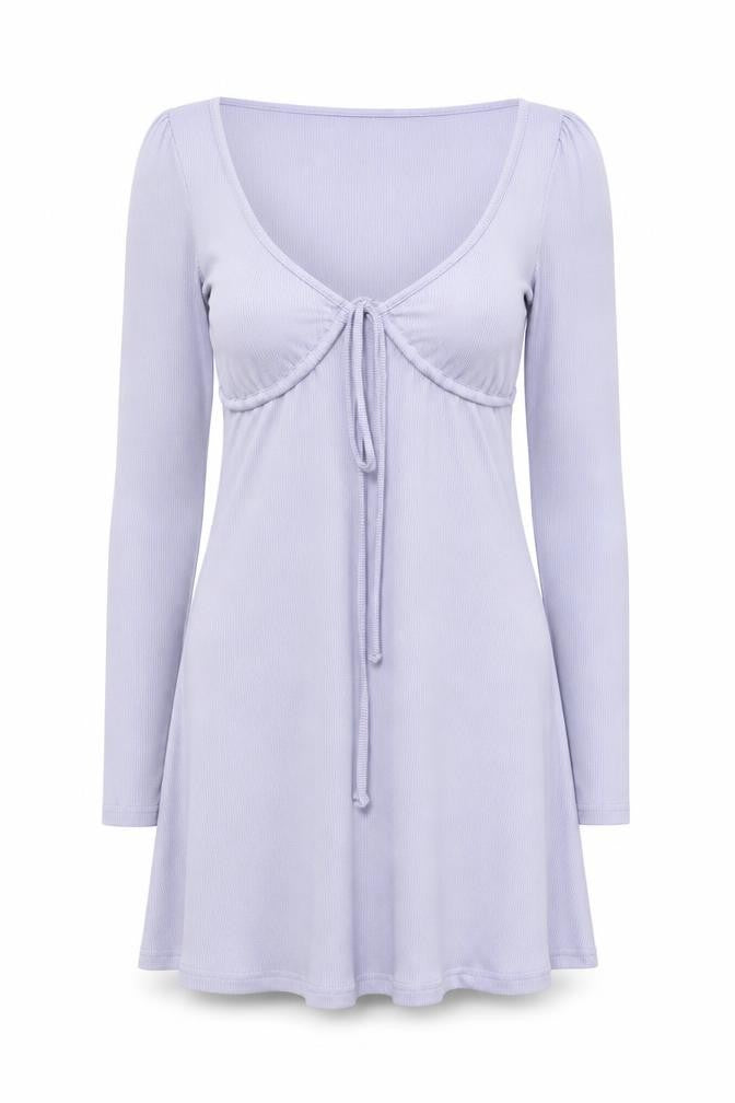 Wild Honey Women’s Purple Bodycon Mini Dress Size S Long Sleeve