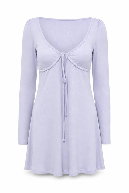 Wild Honey Women’s Purple Bodycon Mini Dress Size S Long Sleeve