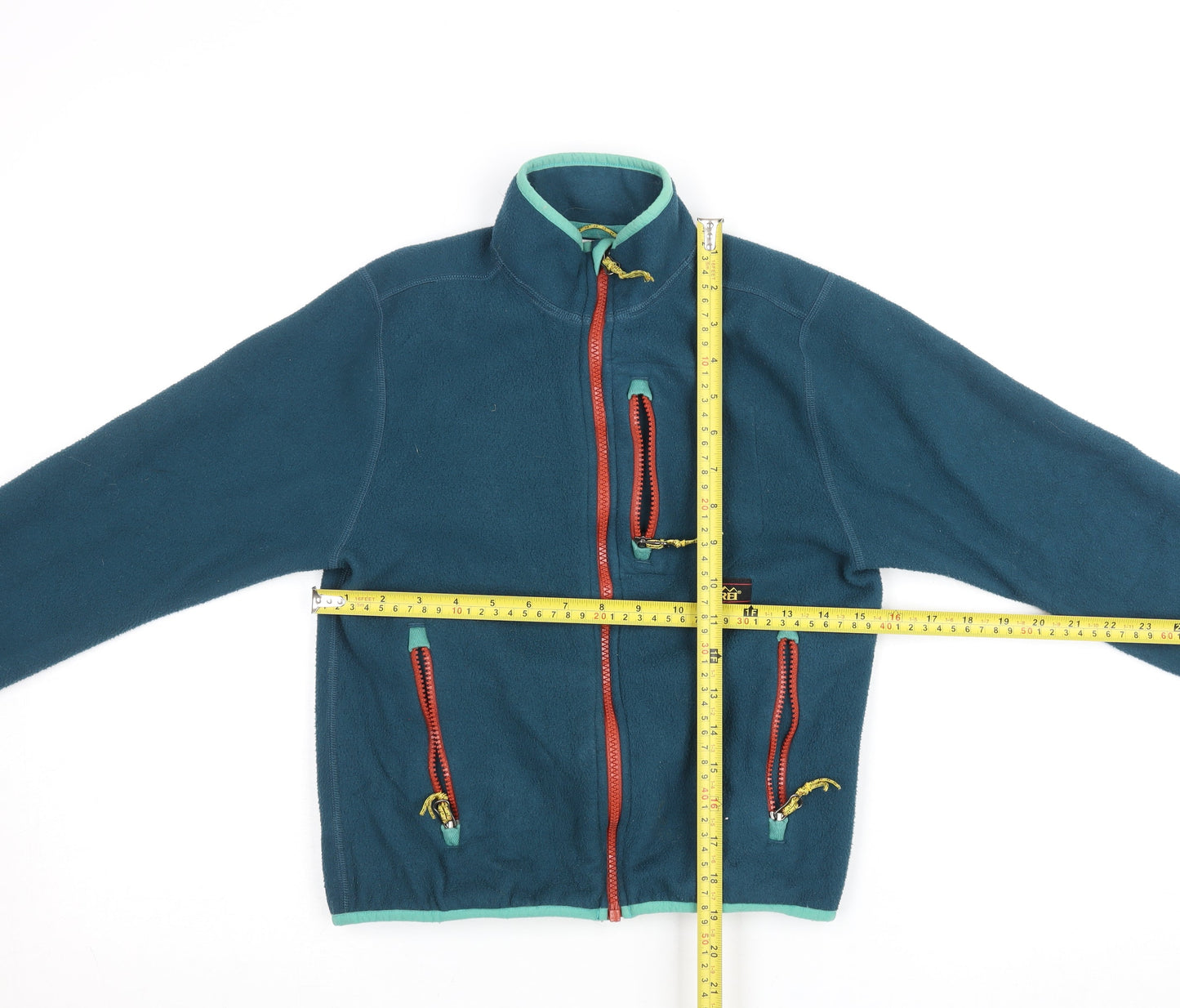 REI Co-op Boys Blue Fleece Full Zip Jacket Size 10-12 Years Lightweight Outdoor