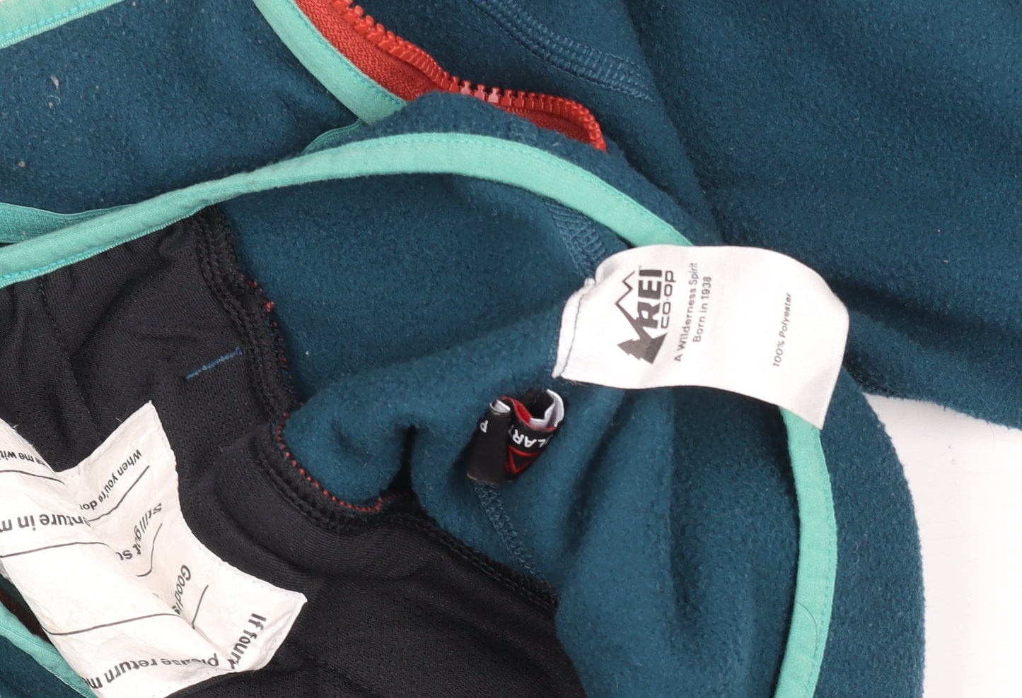 REI Co-op Boys Blue Fleece Full Zip Jacket Size 10-12 Years Lightweight Outdoor