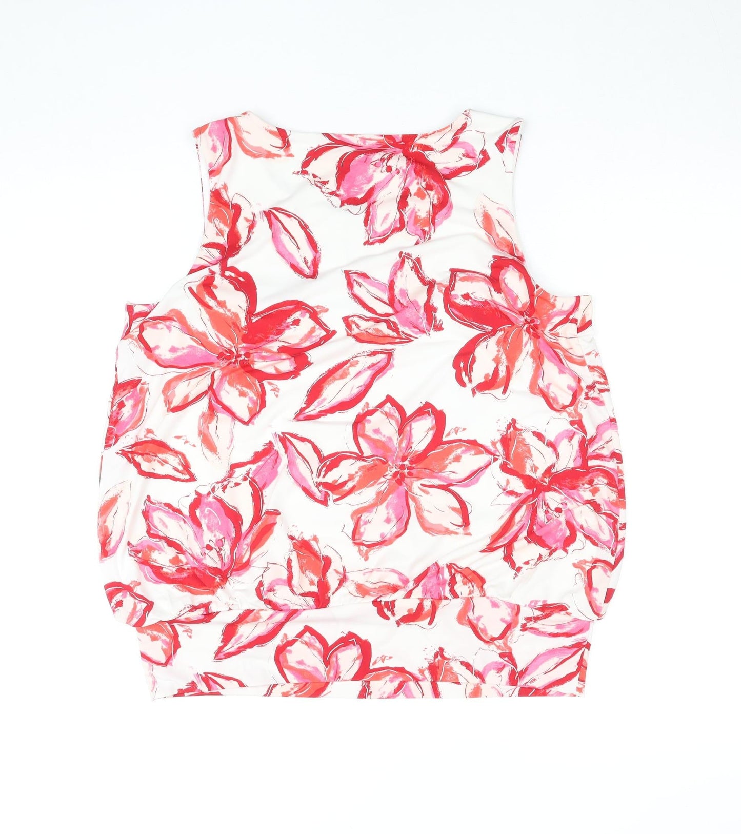 Roman Women’s Multicoloured Floral Sleeveless Tunic Top Size 12