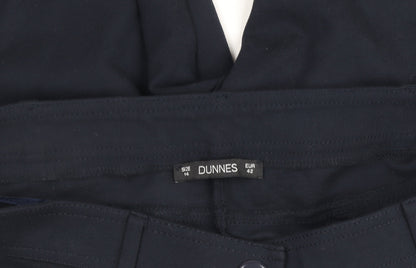 Dunnes Womens Black Size 14 Slim Fit Stretch Trousers