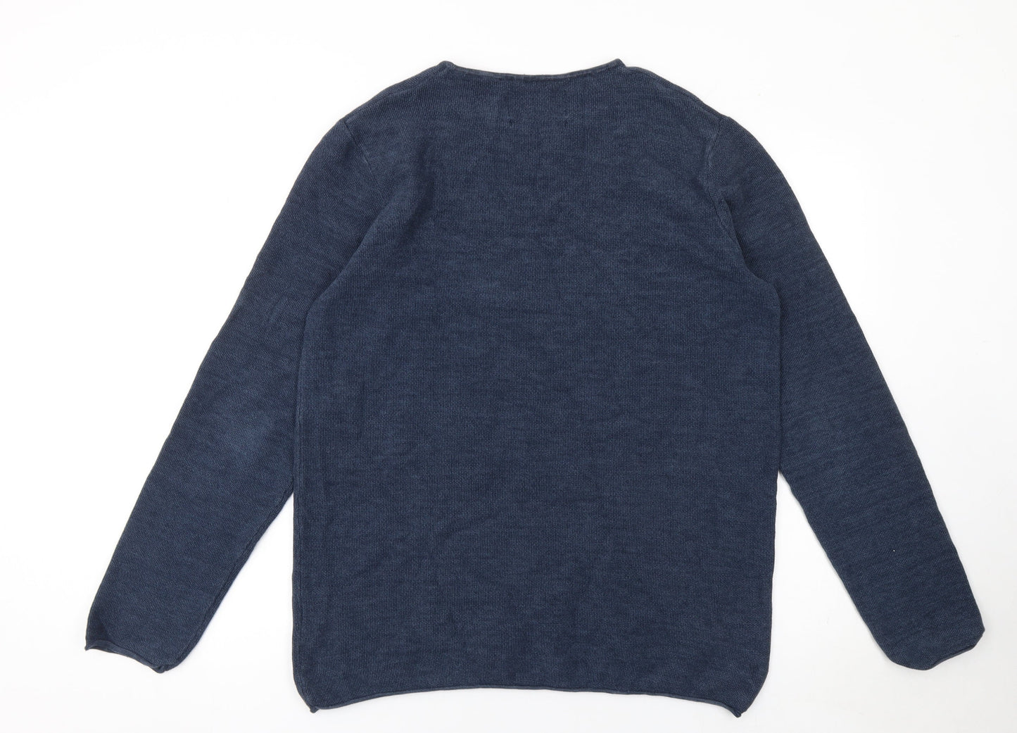 INDICODE Men's Blue 2XL Knit Pullover Sweatshirt
