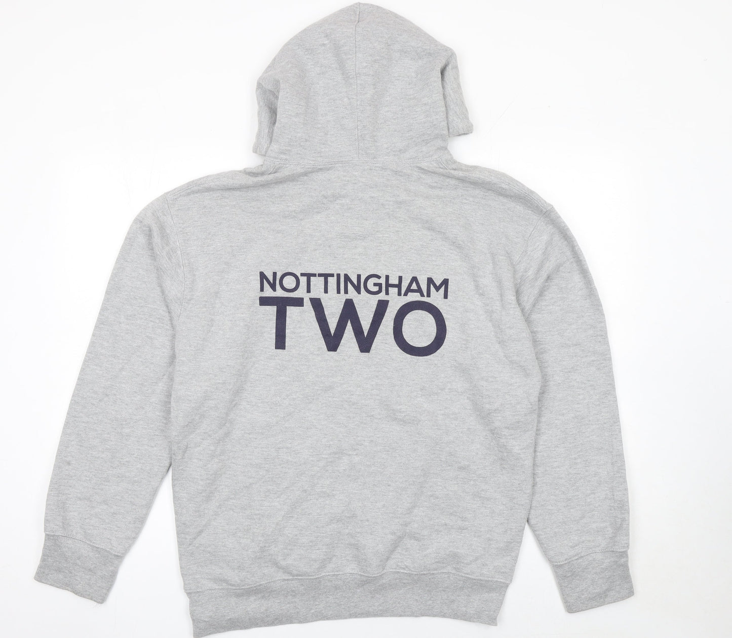 Casual Classics Women's Grey Pullover Hoodie Size L University Print