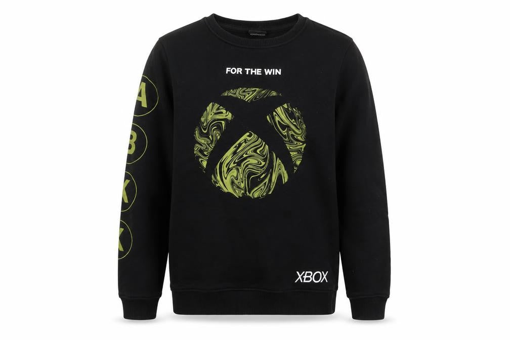 George Boys Black Xbox Pullover Sweatshirt 10-11 Years Graphic Print
