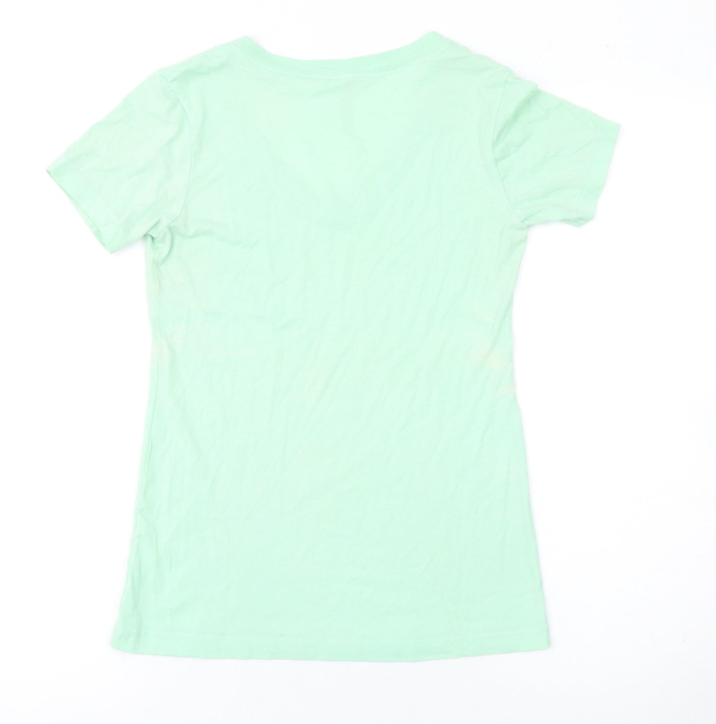 Coastal Classics Womens Green V-Neck Short Sleeve T-Shirt Size S